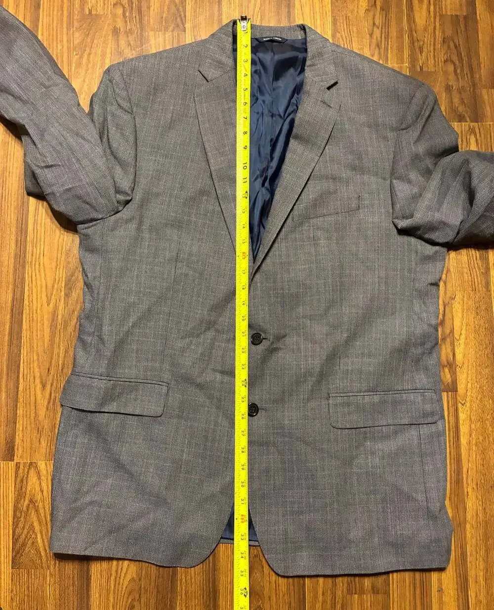 Kenneth Cole Reaction Mens Slim fit Sport Coat Blazer Gray Check